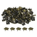100セットの尖ったリベット 8x6.5mmのピラミッドラピッドリベットスタッズ スクエアパンクス パイ ク レザークラフト 衣類 ベルト バッグ 靴用 ブロン...