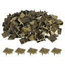 50セットの尖ったリベット 12x7.5mmのピラミッドラピッドリベットスタッズ スクエアパンクス パイ ク レザークラフト 衣類 ベルト バッグ 靴用 ブロン...