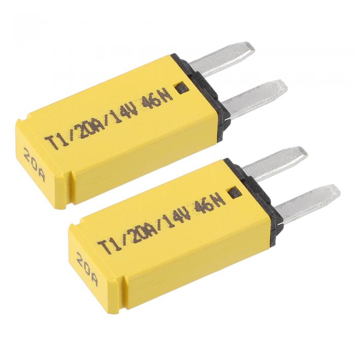 X AUTOHAUX 2個セット サーキットブレーカーヒューズ E71 20A 自動リ セット可能な車両用ブレーカーヒ..