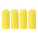 PATIKIL 旅行用0.88インチ直径シリコンボトルカバー、4個セット、リーク防止再利用可能な小型トイレタリースリーブ、ローションシャンプーコンテナ用の旅行必需品、イエロー