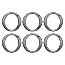 ラウンド形スプリングスナップキーチェーンクリップ 39mm メタルトリガーキーチェーンフッククリップキーフックバックル 財布ウォレットベルトハードウェアバッグ用...