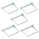 シャフトロックピン 6mm x 70mm カプラーピン 広場農場トレーラーワゴンローンガーデン用 5個