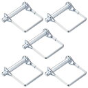 シャフトロックピン 8mm x 50mm カプラーピン 広場農場トレーラーワゴンローンガーデン用 5個(4)