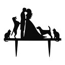 ケーキ装飾用具 結婚式のギフト ブラック 理想的な装飾 パーティー用品 結婚式アクセサリー