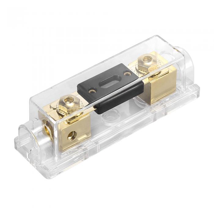 X AUTOHAUX ANLヒューズホルダー ANLヒューズブロック 0/2/4ゲージインライン 200Aヒューズ付き クリア