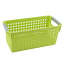 ストレージバスケット 収納ボックスバスケットホルダー プラスチック 長方形の設計 グリーン 事務室用 29 x 13.8 x 12.5cm