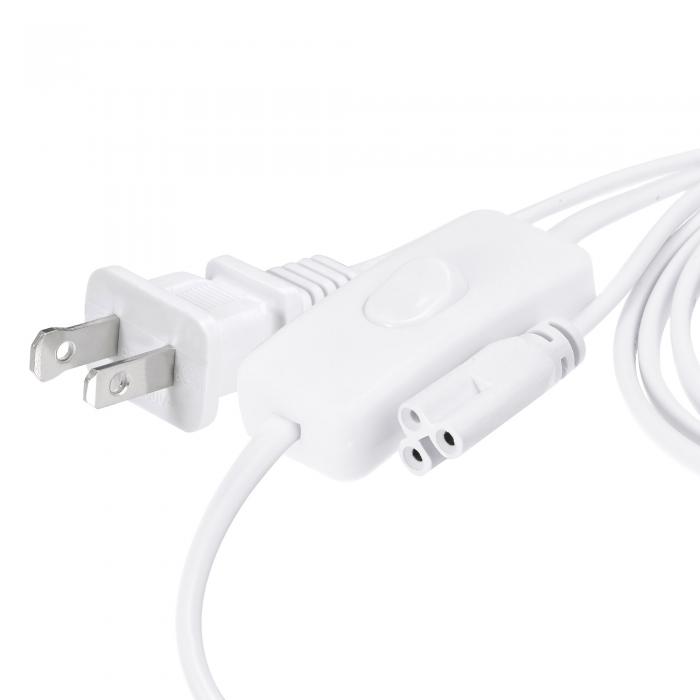 T5 T8 LEDチューブ電源延長ケーブル オン/オフスイッチ付き 3ピン 1 M長さワイヤー LED一体型ライトチ..