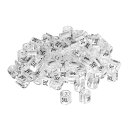 160個の衣類ハンガーマーカー 3XLサイズ タグ 3.5mmロッドに適した衣類サイズハンガークリップ 衣類カラーコーディングラベル 透明