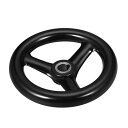 ハンドホイール 16mmセンターボア径 160mmホイール直径 ブラック フライス盤用