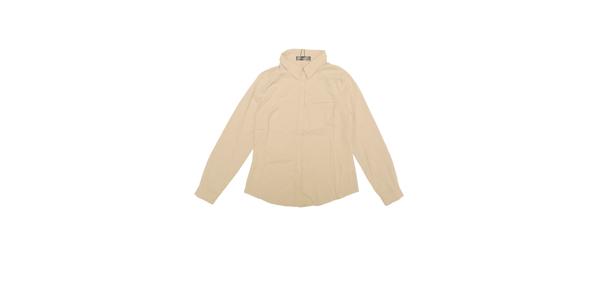 Allegra K ブラウス レディース 長袖 シフオンブラウス 折り襟 シャツ オフィス カジュアル トップス 着痩せ おしゃれ 通勤 ソリッドカーキ S