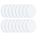 PATIKIL 75 mm直径 アクリルサークル 16個 丸い透明なプラスチックシート飾り ケーキディスク 透明 ブランクサイン クラフト絵画DIYクリスマス用 2 mm厚さ
