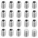 PATIKIL M6x8 mm ナイロン先端イモネジ 20個 メートル六角ソケットヘッド カップポイントアンチスリップセット ネジ 内部六角ドライブ ハードウェア 304ステンレス鋼