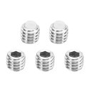 PATIKIL M6 x 5 mm ナイロン先端イモネジ 5個入り メートル六角ソケットヘッド カップポイント 滑り止めセットスクリュー 内部ヘックス ドライブ...