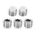 PATIKIL M8 x 6 mm ナイロン先端イモネジ 5個入り メートル六角穴付きヘッド カップポイント アンチスリップ セットスクリュー 内部ヘックスドラ...
