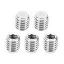 PATIKIL M8 x 8 mm ナイロン先端イモネジ 5個入り メートル六角ソケットヘッド カップポイント 滑り止めセットスクリュー 内部ヘックス ドライブ...