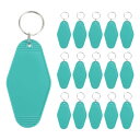 PATIKIL ビンテージ モーテルキーホルダー 16個入り 空白 ホテルのキーホルダー ひし形 レトロなキータグ DIY用 工芸品 オーナメントバックパック 荷物ラベル タグ レイク緑