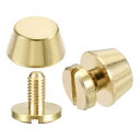 10x6mmフラットスタッズリベット 財布 ハンドバッグ フィート ブ ラス レザークラフト スクリューバックリベット DIY 8セット