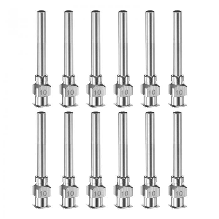 12個入りの10ゲージステンレス製ディスペンシングニードル 1