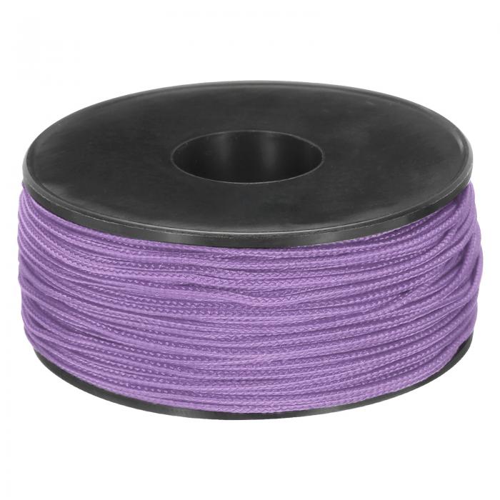 1.18mm x 164フィート パラコードマイクロコードロープ 100ポンドのポリエステル編みコードスプール キャンプ アウトドア 宝石ブレスレット用 ライトパープル