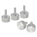 M3x10mm ニュル付きサムネジ 5個 304ステンレス製フラットニュル付きヘッド完全にスレッドされたサムネジボルトグリップノブファスナー