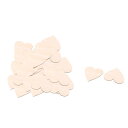人気木材チップ DIY用木材 ハート型 家具 ベージュ サイズ40 x 35mm 50個入り