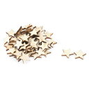 人気木材チップ DIY用木材 自然木材 星型 スター型 家具 ベージュ 20 x 20mm 50個入り(3)