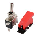トグルスイッチ プラスチック製 ブラック LEDライト DC 12V 20A