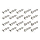 トルクスセキュリティ機械ねじ パンヘッドねじ インサイドコラム 304ステンレス鋼 ファスナーボルト M8x35 mm 20個