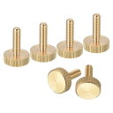 M3x10mm ニードル付きネジ 6個 フラットなニードル付きヘッド 全ねじ 真鍮製 ニードル付きネジ ボルト グリップノブ ファスナー