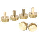 M4x8mm ニードルネジ 6個 フラットなニードルヘッド 全ねじ 真鍮製 ニードルネジ ボルト グリップノブ ファスナー(4)