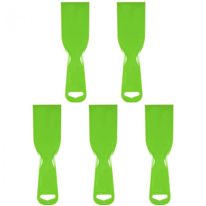 5個セット パテスクレーパー 2"幅 3 mm薄型柔軟プラスチック製パテナイフ 壁の塗り広げや乾燥時のスク..