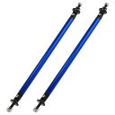 X AUTOHAUX 調整可能なスプリッターサポートロッド フロントリアバンパー リップスプリッター ストラットロッドタイサポートバー ほとんどの車両に適合 ブルー ロッド長さ200 mm 2個