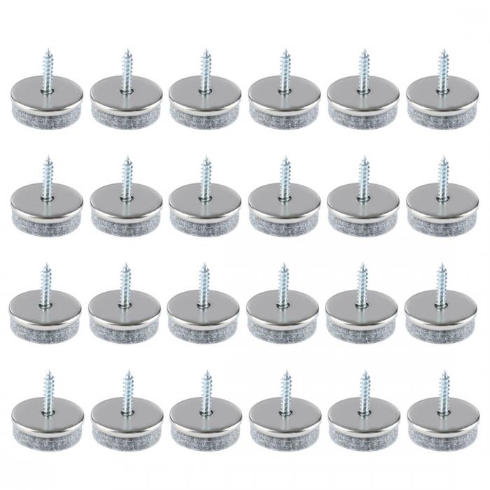 家具パッド スクリューフェルトグライダー DIY キャビネット保護 28x27cm 24個入り