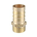 真鍮ホース継手コネクタ 12.7mm NPT 19mm ホースアダプター 車用ユニバーサル 耐久性のある真鍮ゴールドトーン