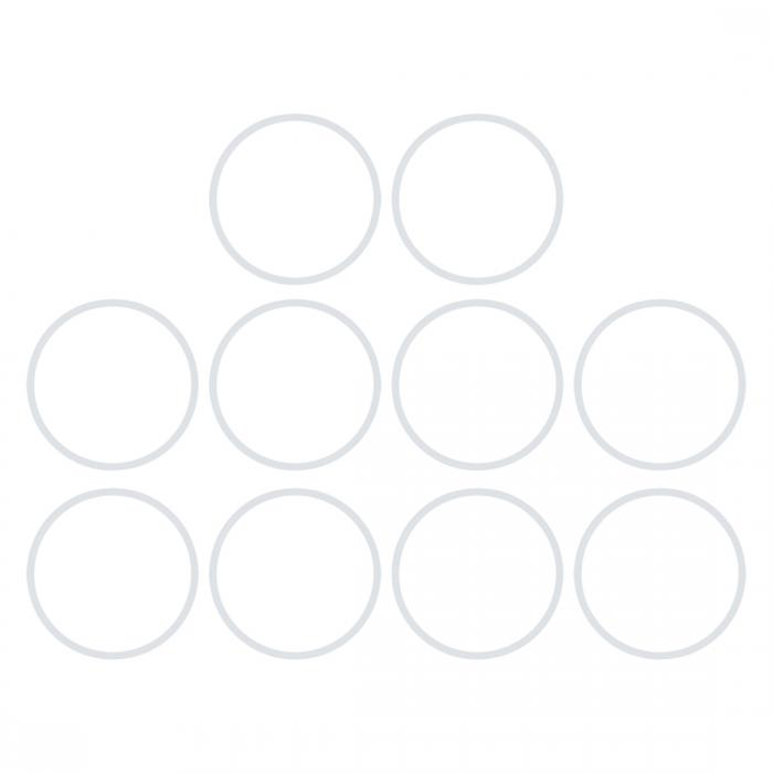 ꥳO VMQ륬å ץåХ֥ѥ׽ 60mm OD 53 mm ID 3.5mmľ ۥ磻 10