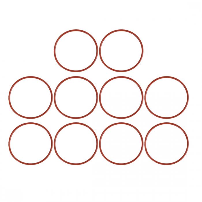 O型リング シーリング ガスケット ウォッシャー レッド 汎用 シリコン製 自動車用 90mm X 3.5mm 10個入り
