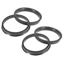 X AUTOHAUX ハブリング 64.1mm/65.1mm ホイールハブリング ハブセントリックリング ハブ中心リング 高速走行 ホイールのセンター ホイールスペーサー リングスペーサー ホイールリング 汎用 プラスチック 4個