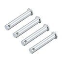 単穴クレビスピン?10mm x 55mm?フラットヘッド?亜鉛めっき固体鋼?リンクヒンジピン?4個(4)