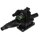 X AUTOHAUX 車のサーモスタット ハウジングアクセサリー Peugeotに対応 207 208 308 508に対応 2008に対応 3008 9684588980 1336AX ブラック