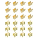 12セット ジッパースライダーリテーナーキット #3銅製トップ&ボトムストッパークローズドエンドジッパースライダー バッグコートジャケットジッパー修理交換用 ラ...