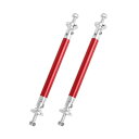 フロントバンパーレバー サポートストラットロッド 調節可能 ユニバーサル 100mm 2個入り