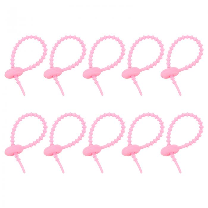 20個5"シリコンケーブルタイ 再利用可能なジップタイス トタイ ケーブルコードラップ管理オーガナイザ..