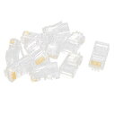 RJ45コネクター ネットワークのモジュラコネクタ CAT5e 8P8C 10個入り