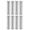 ガラススタンドオフ?12 mm x 54 mm?ダブルヘッド?ステンレススチール製スタンドオフホルダー??8個