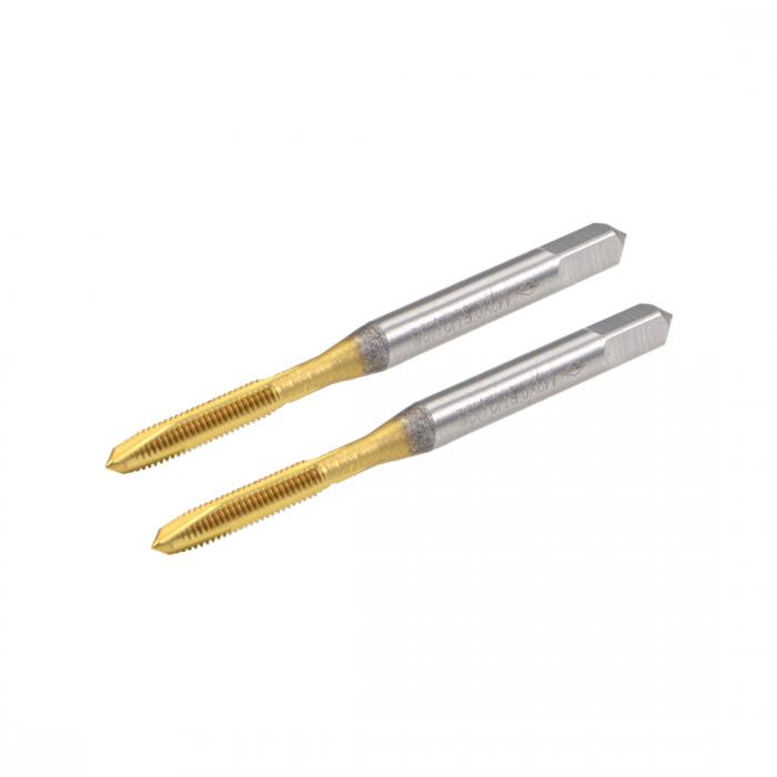 マシンタップ HSS製タップ チタニウムプレート M3スレッド 0.5ピッチ 3フルート 2個入