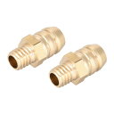 真鍮製フィッティングコネクタメトリック?オス-バーブ 8mm x M6x1(2個)