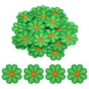 フラワーアイロンパッチ 刺繍付き 補修パッチ 衣類 補修 バックパック シューズ デコレーション 90x90mm/3.54x3.54