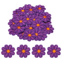 フラワーアイロンパッチ 刺繍付き 補修パッチ 衣類 補修 バックパック シューズ デコレーション 90x90mm/3.54x3.54