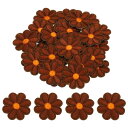 フラワーアイロンパッチ 刺繍付き 補修パッチ 衣類 補修 バックパック シューズ デコレーション 90x90mm/3.54x3.54