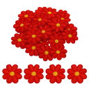 フラワーアイロンパッチ 刺繍付き 補修パッチ 衣類 補修 バックパック シューズ デコレーション 90x90mm/3.54x3.54